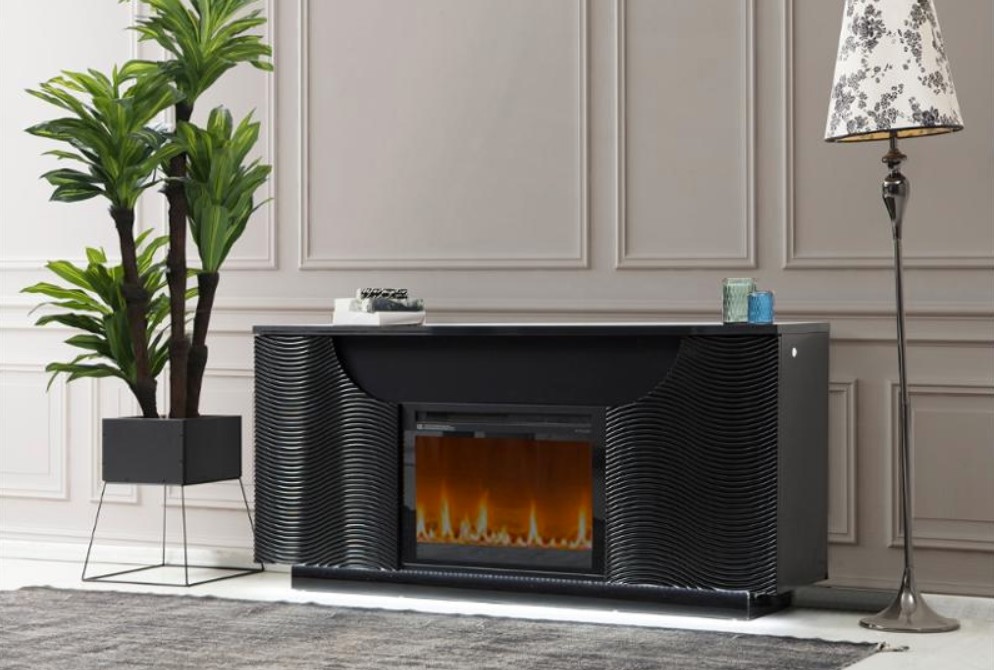SM Ethan 66" Fireplace Console w/Dual LED