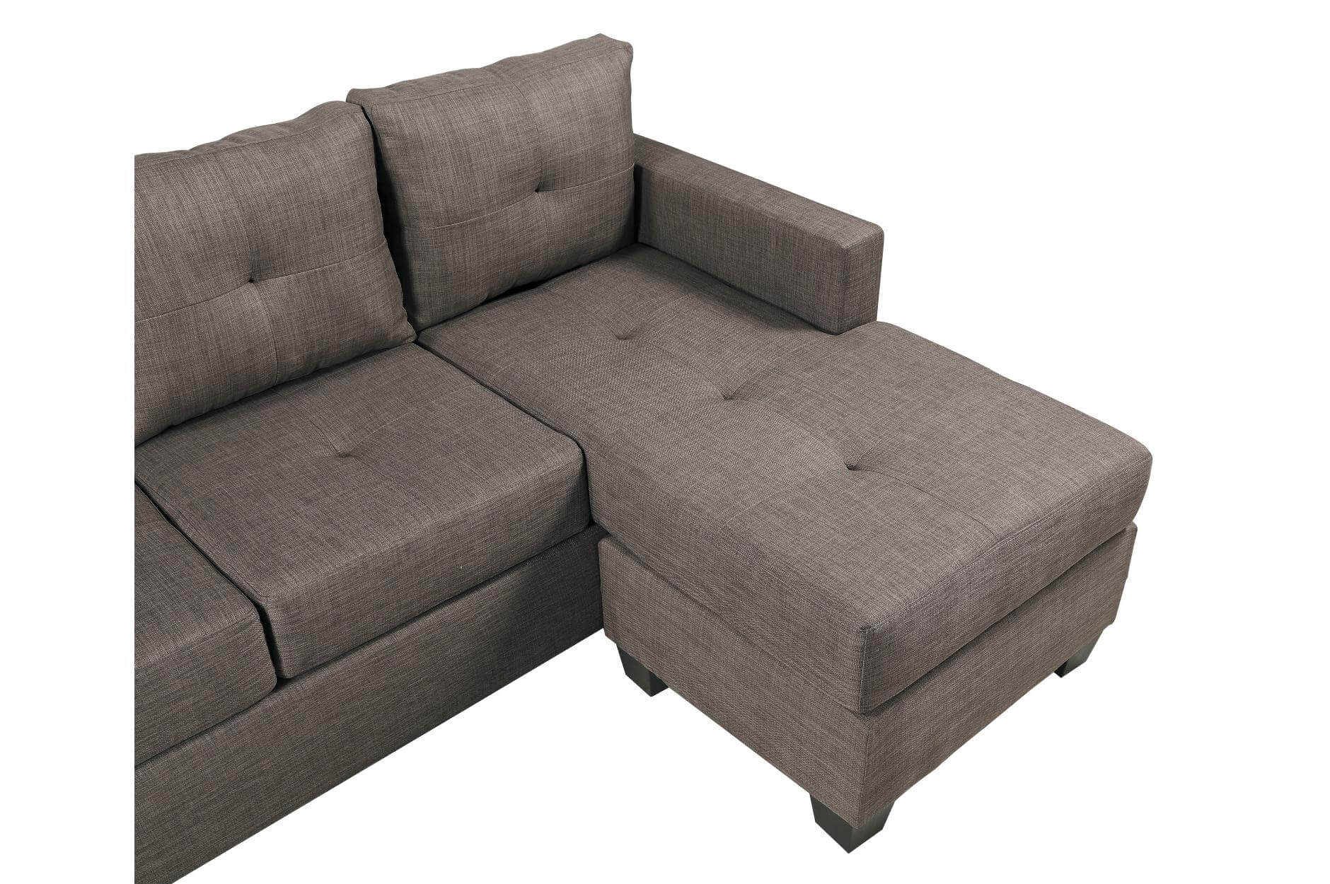 Phelps Polyester Fabric/Wood Sectional Sofa