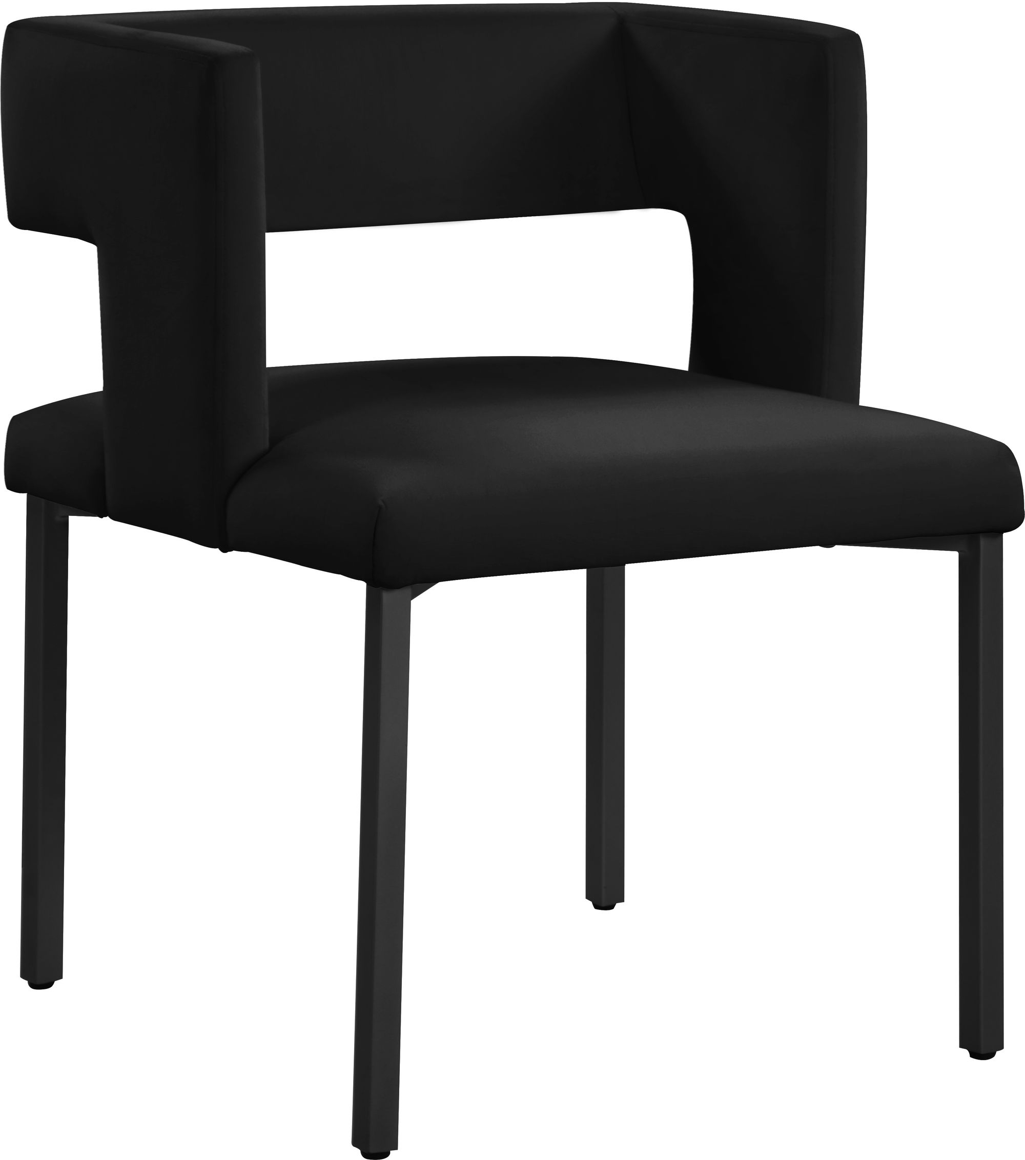 Caleb Dining Chair with Iron Legs