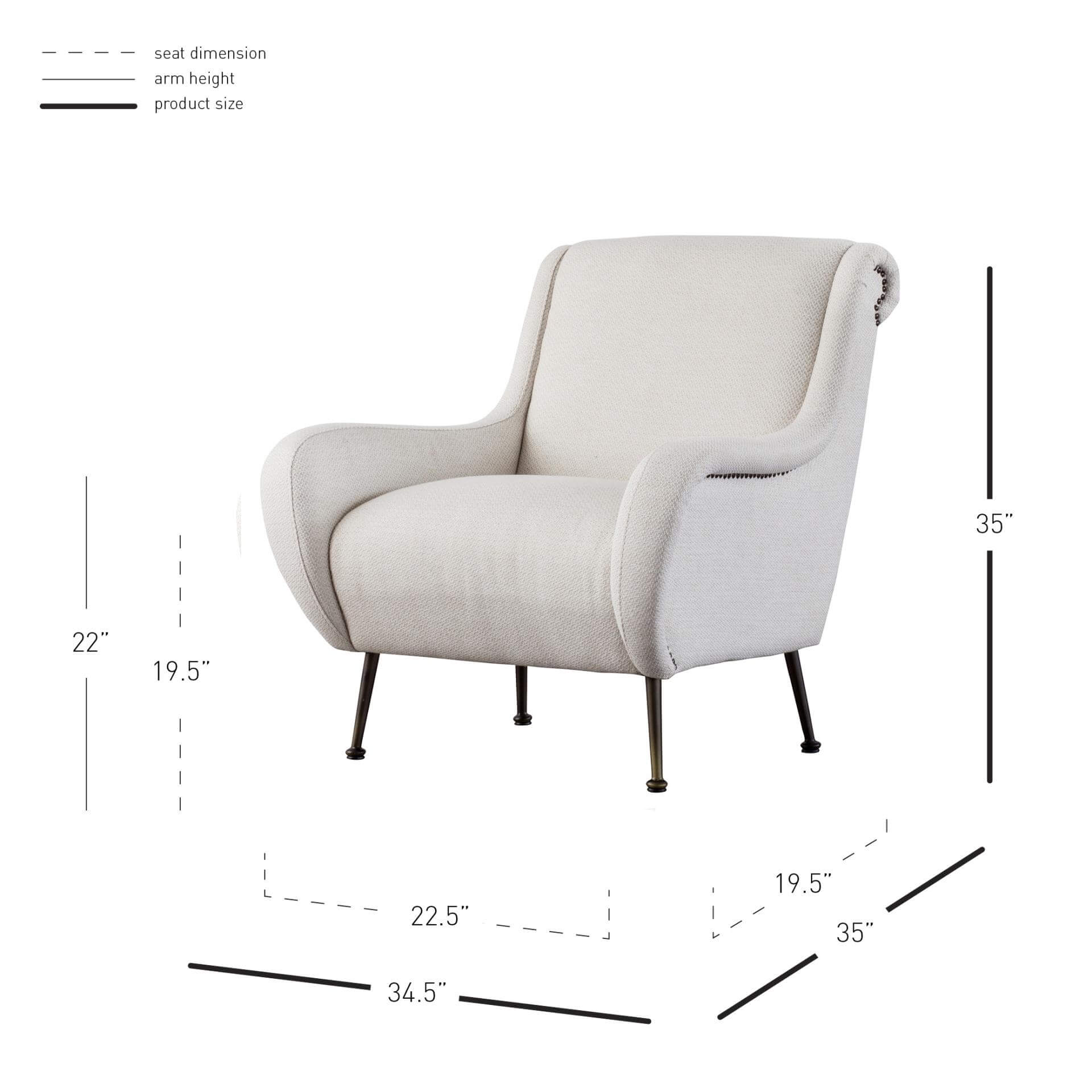 Marley Fabric Arm Chair