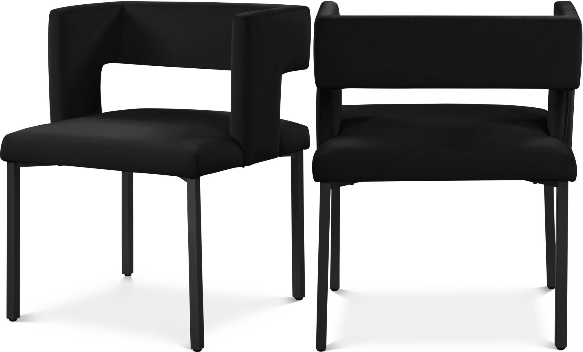 Caleb Dining Chair with Iron Legs