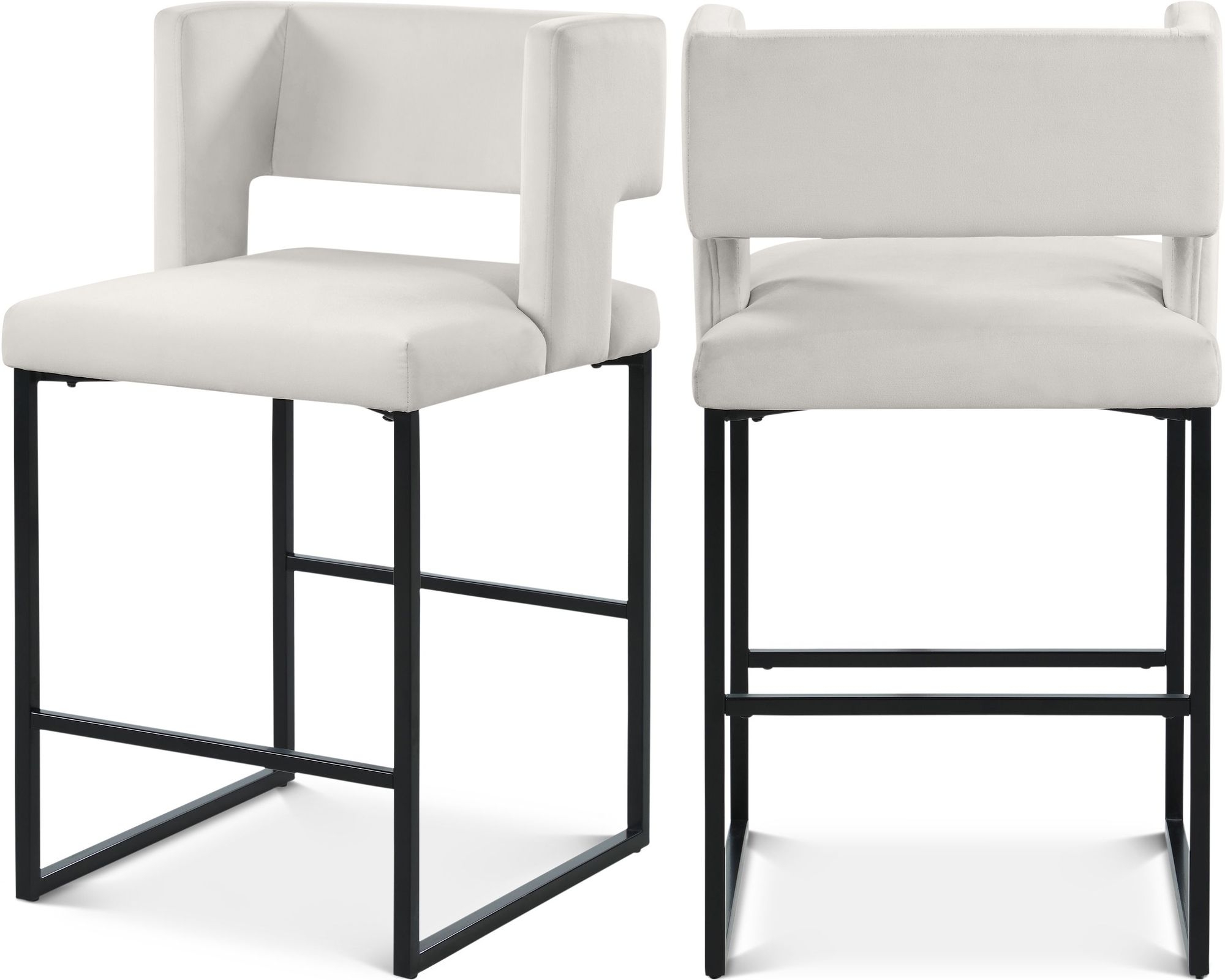 Caleb Counter Stool with Iron Legs