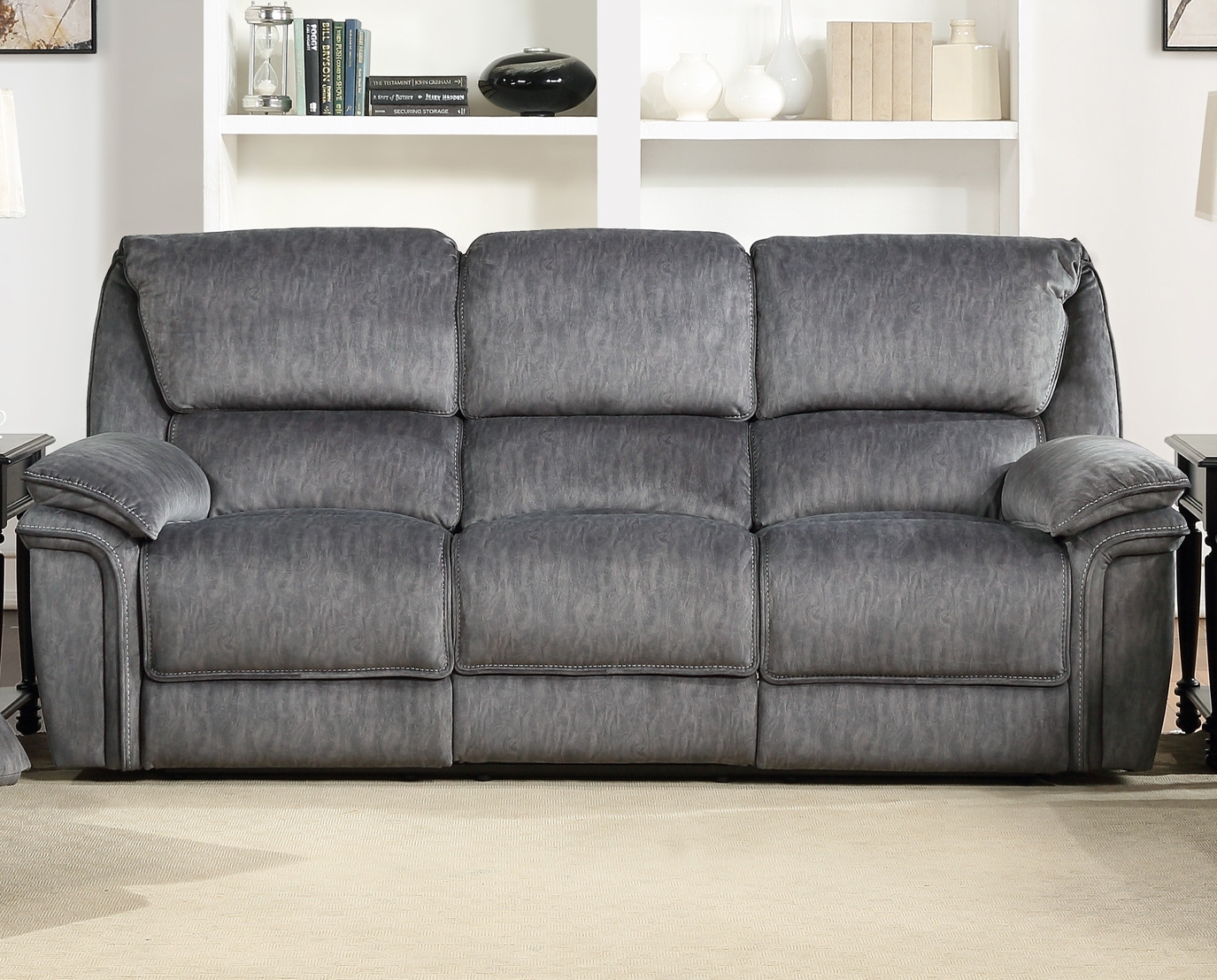 Muirfield Microfiber Double Reclining Sofa