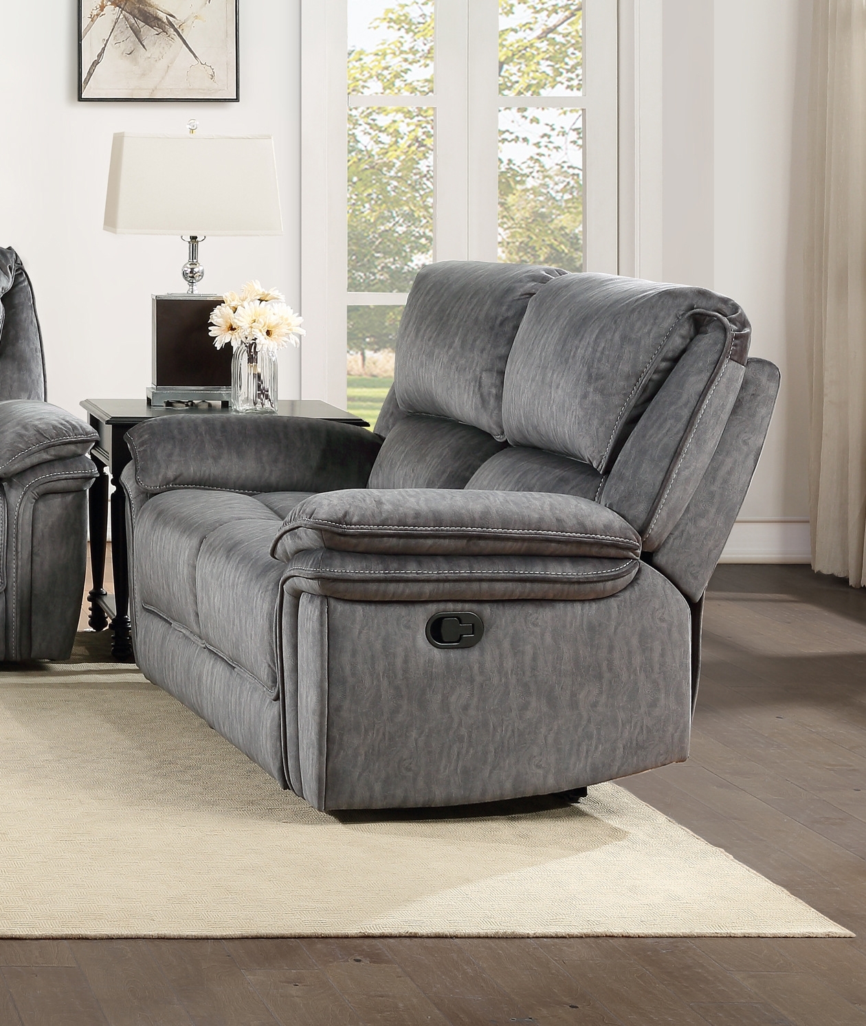 Muirfield Microfiber Reclining Living Room Set