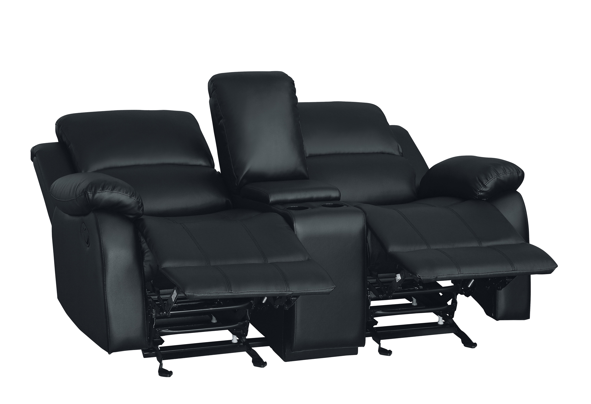 Clarkdale Bi-Cast Vinyl Double Glider Reclining Loveseat