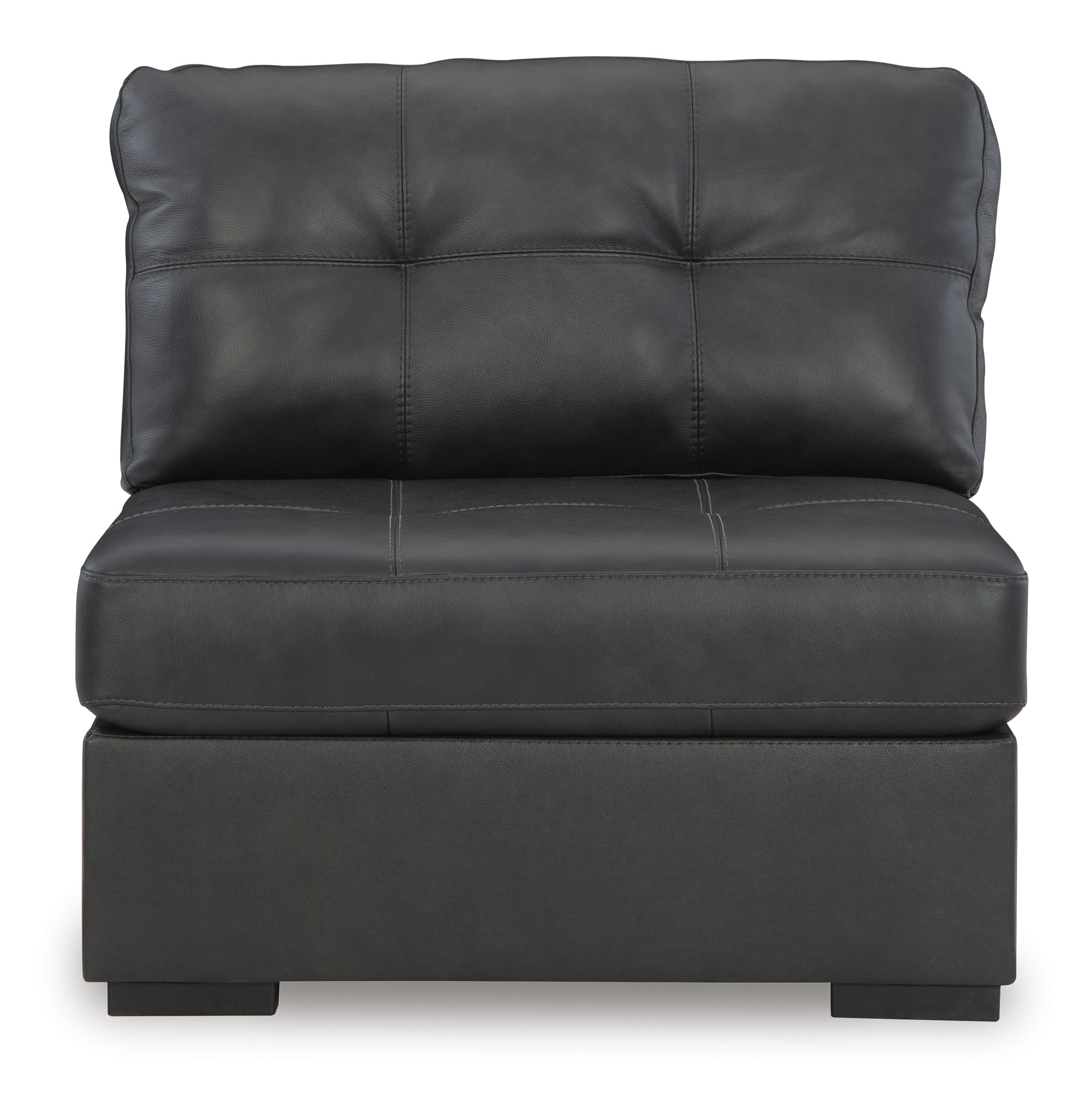 Brindley Pier Leather 3-Piece Modular Sofa