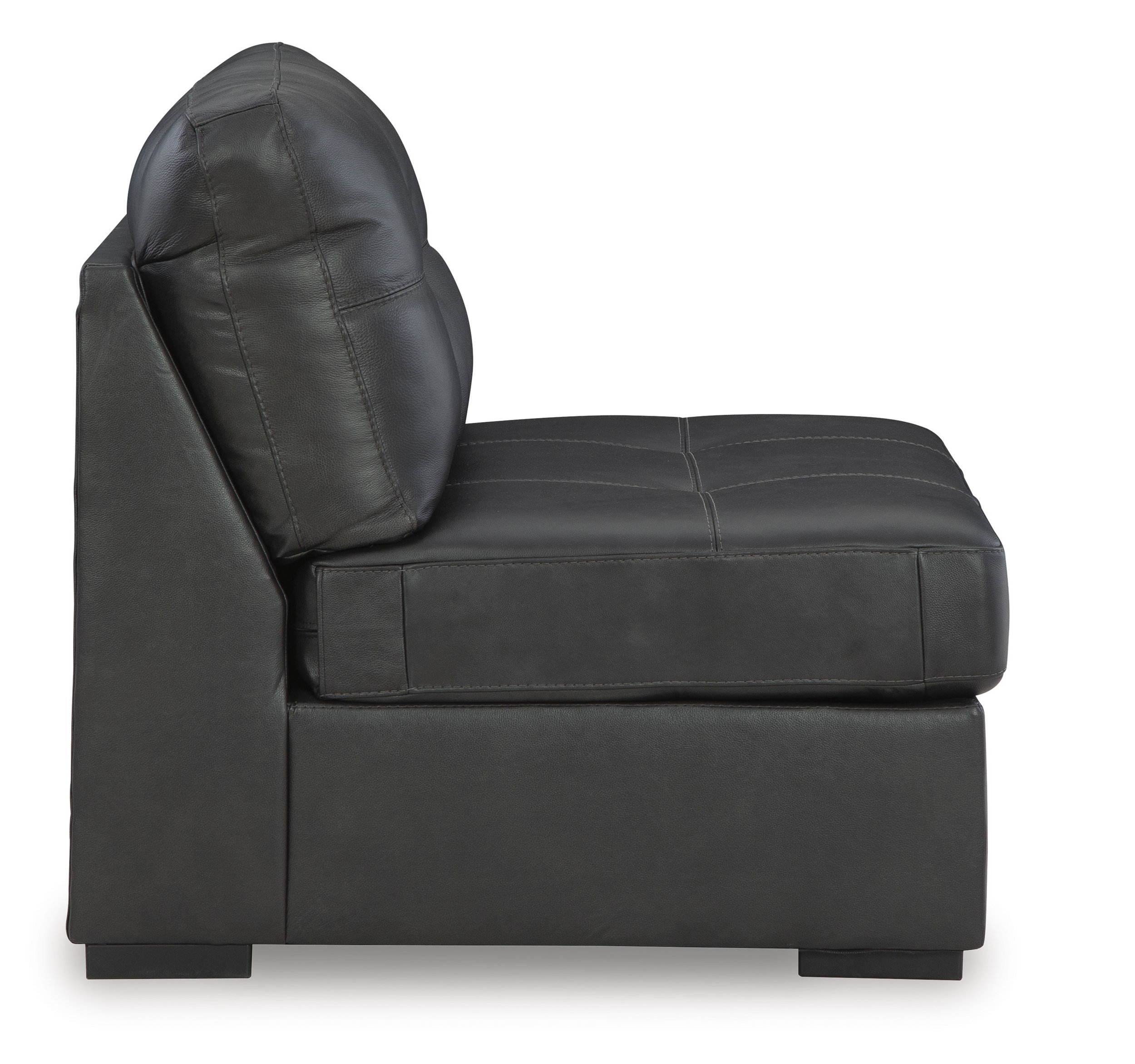 Brindley Pier Leather 3-Piece Modular Sofa