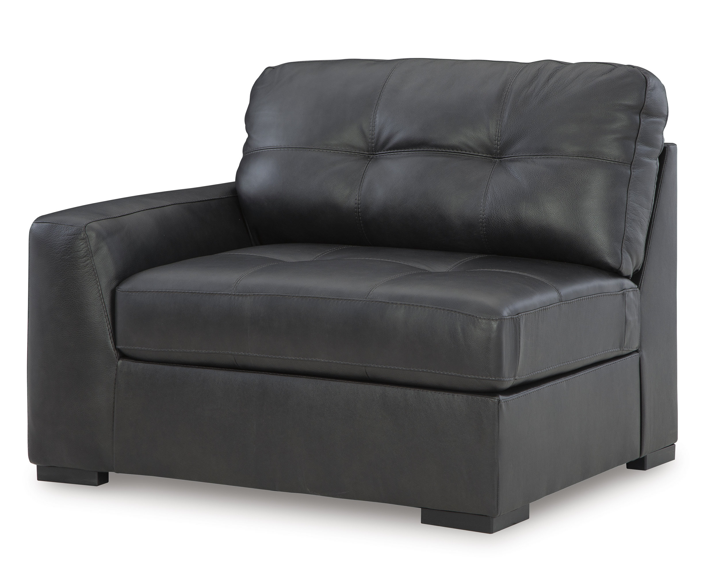 Brindley Pier Leather 3-Piece Modular Sofa