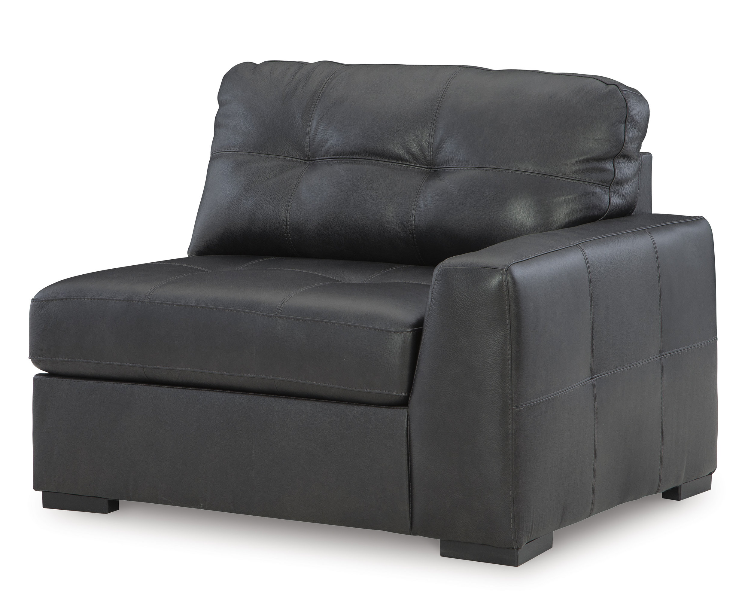 Brindley Pier Leather 3-Piece Modular Sofa