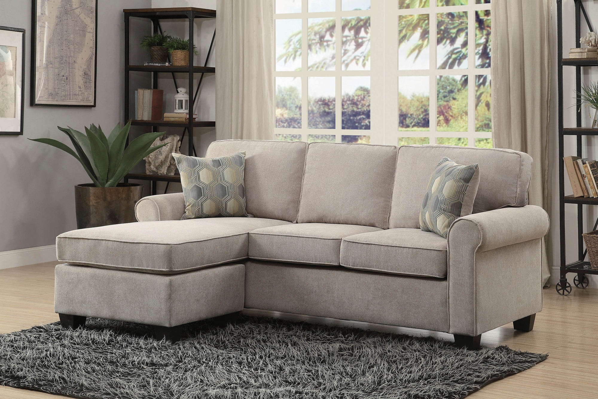 Clumber Fabric Reversible Sofa Chaise