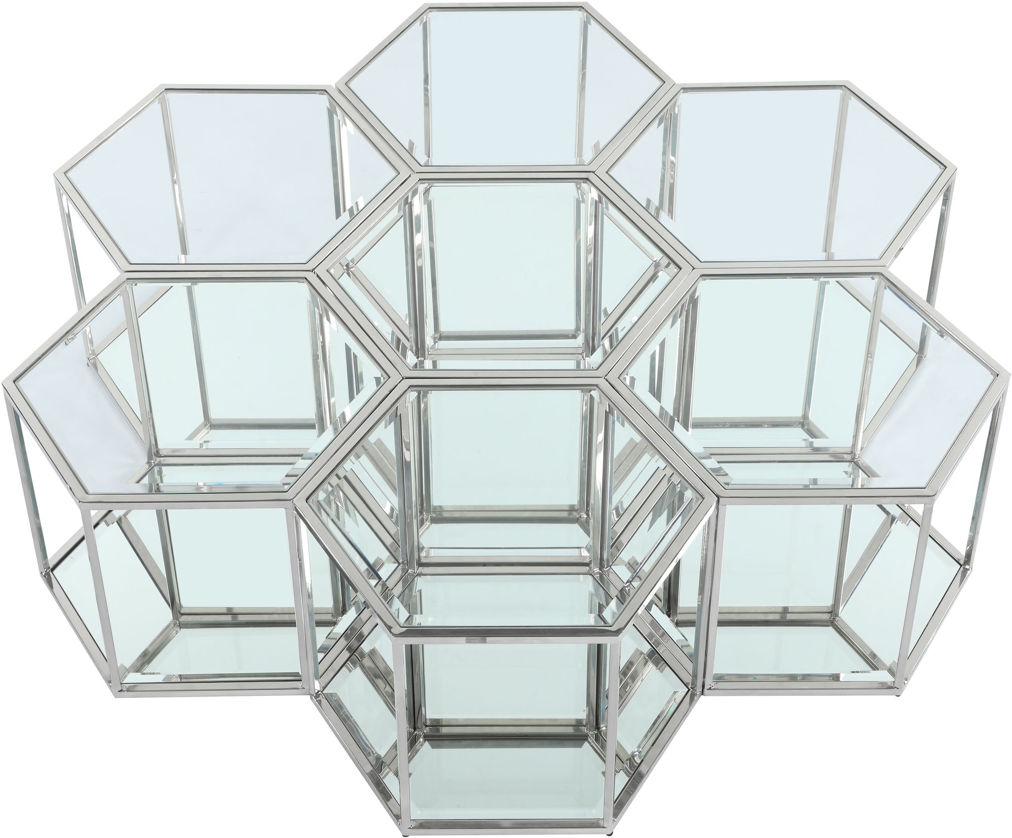 Sei 7-Piece Glass Coffee Table