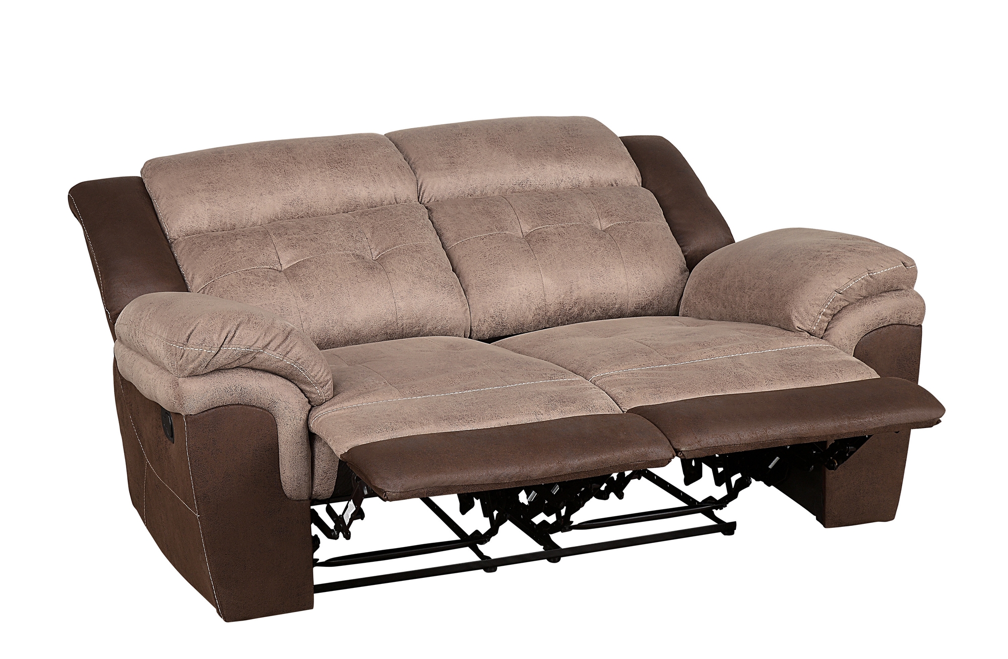 Chai Microfiber Double Reclining Loveseat