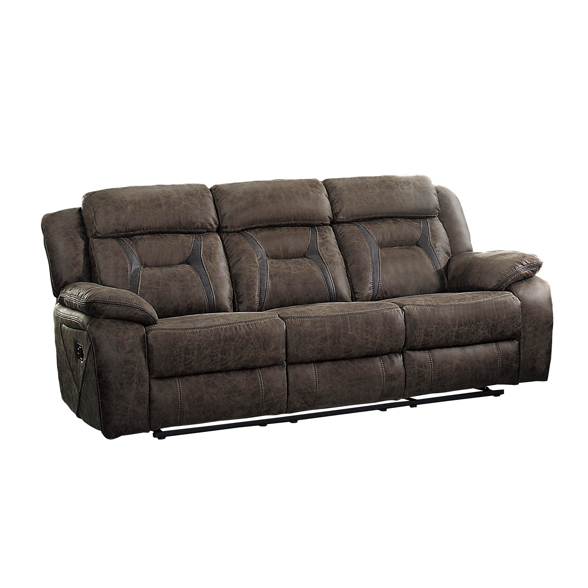 Madrona Hill Microfiber Double Reclining Sofa