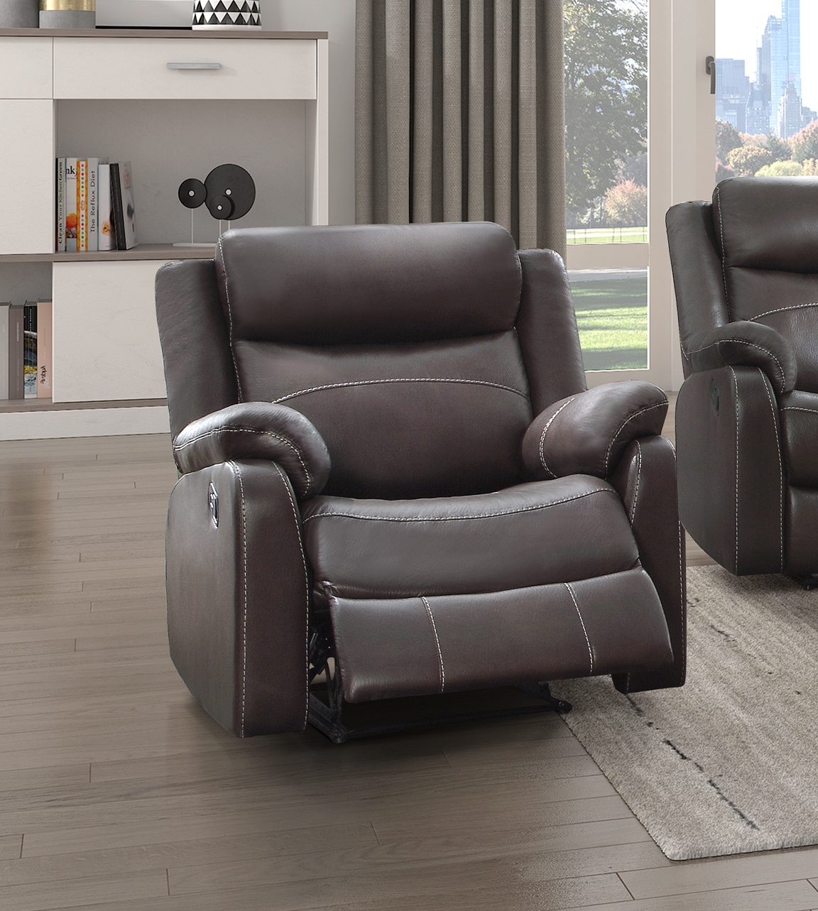 Yerba Microfiber Lay Flat Reclining Chair