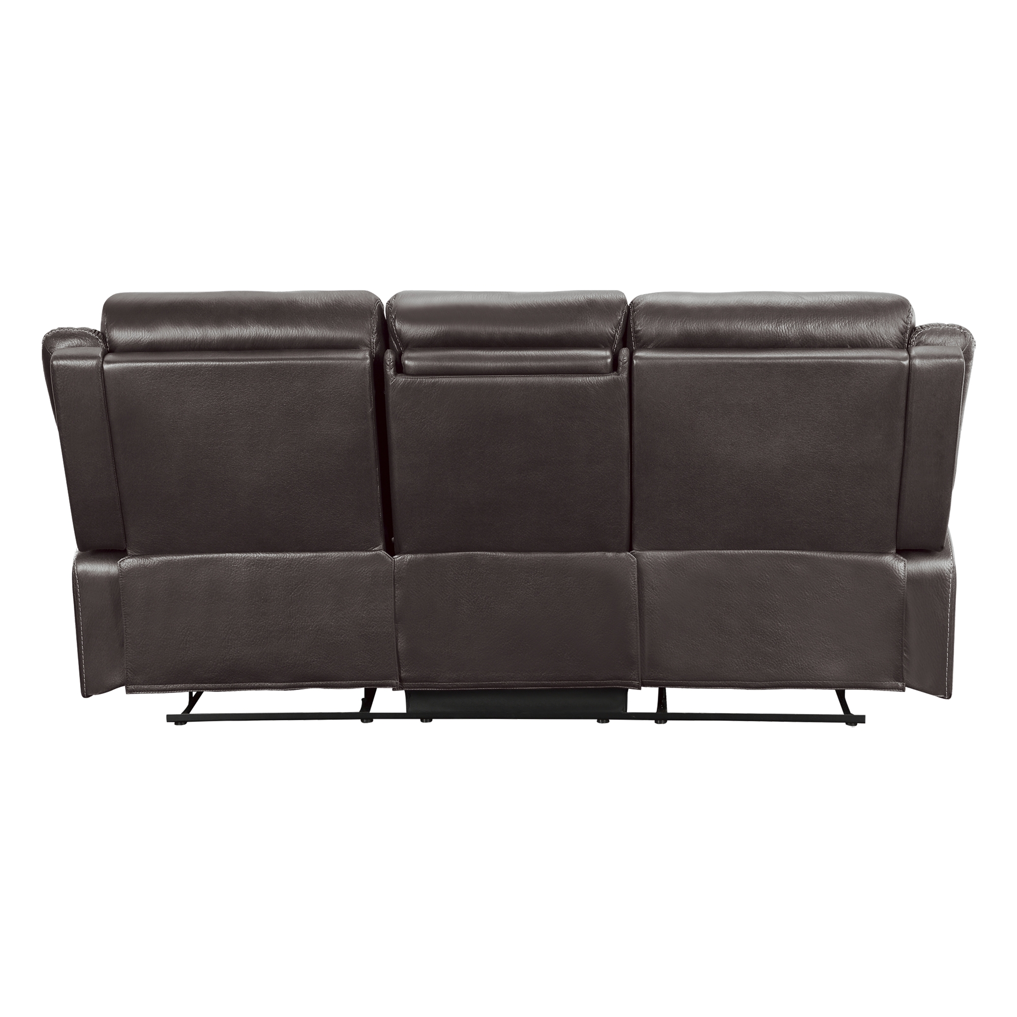 Yerba Microfiber Double Lay Flat Reclining Sofa