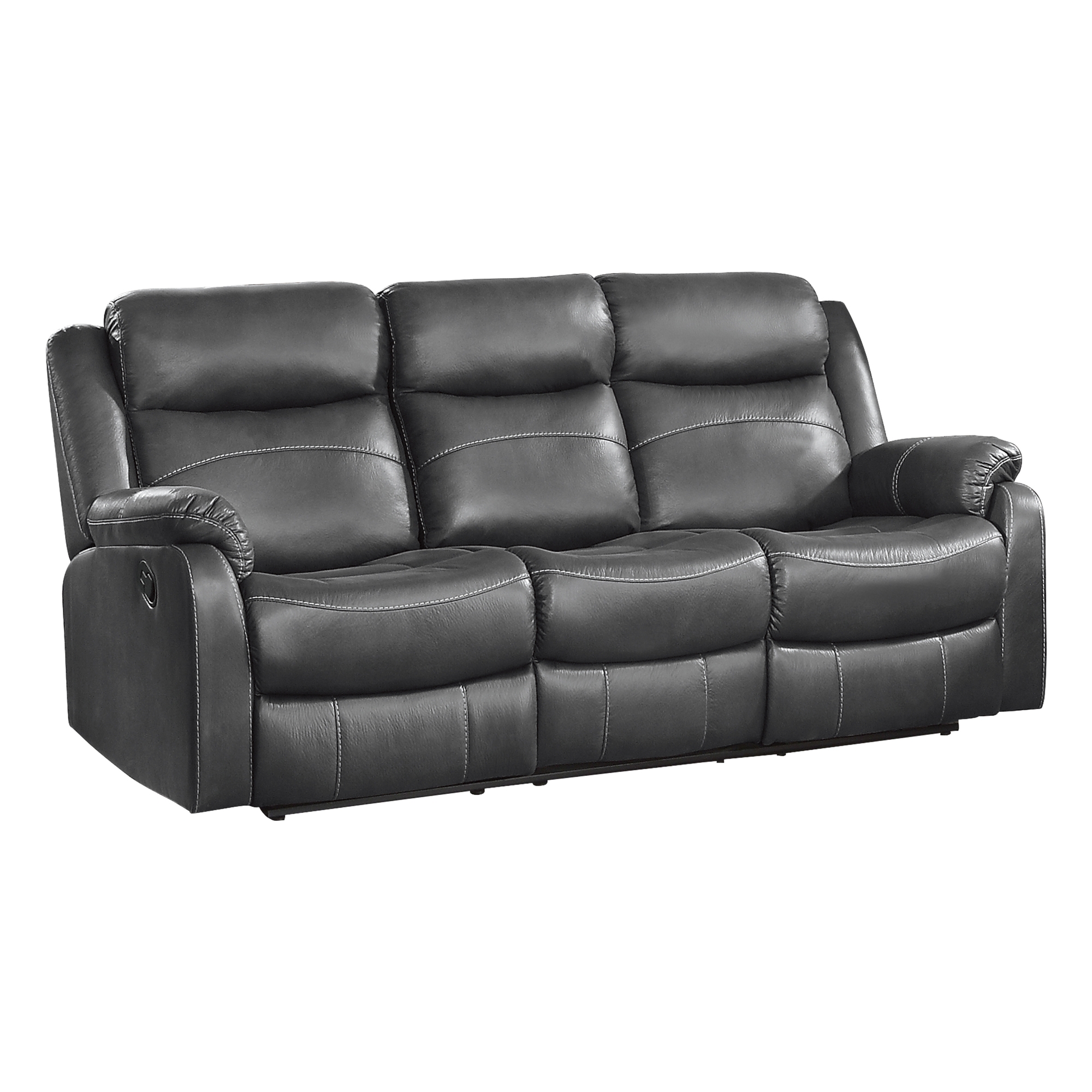 Yerba Microfiber Double Lay Flat Reclining Sofa