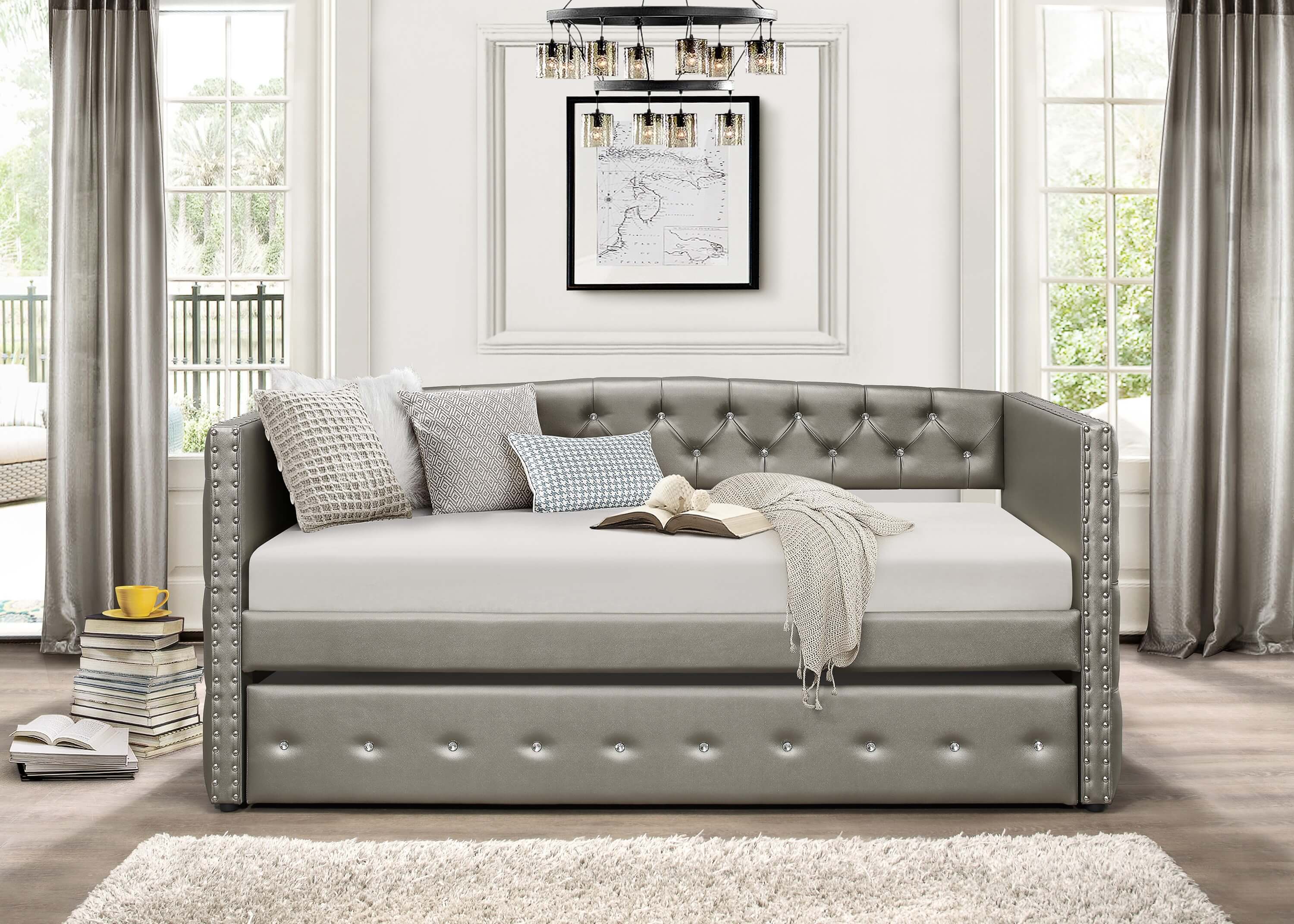 Trill Bi-Cast Vinyl Daybed by Homelegance