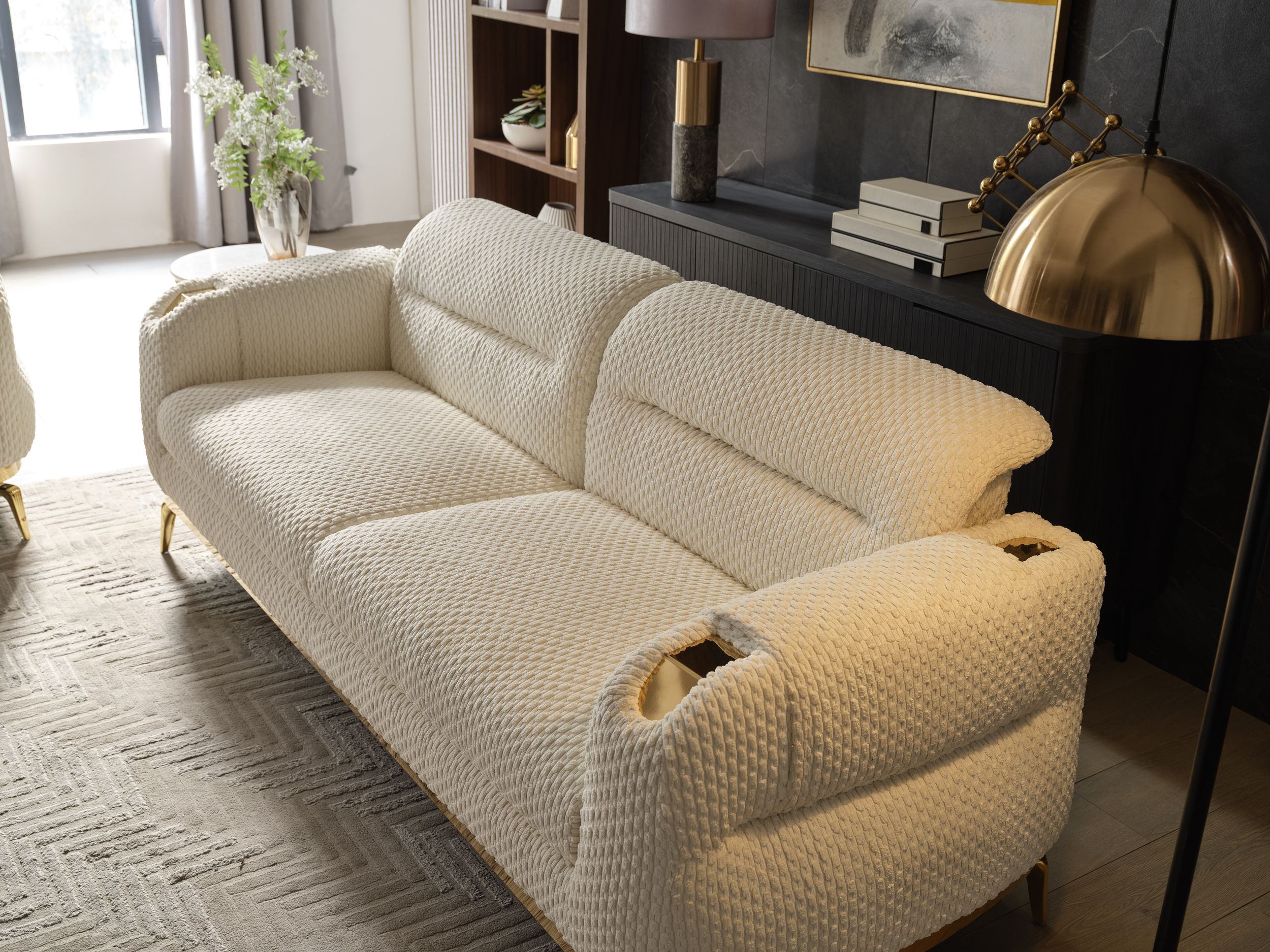 Zoe Fabric Living Room Set