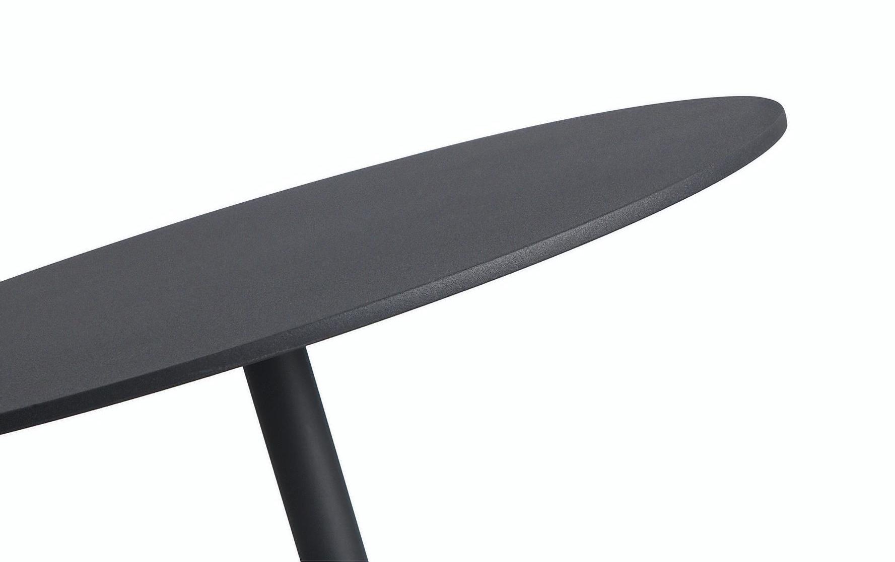 Circulo Round Steel/Marble End Table, Low