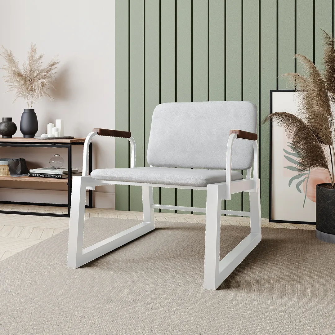 Whythe PU Leather Low Accent Chair 1.0 