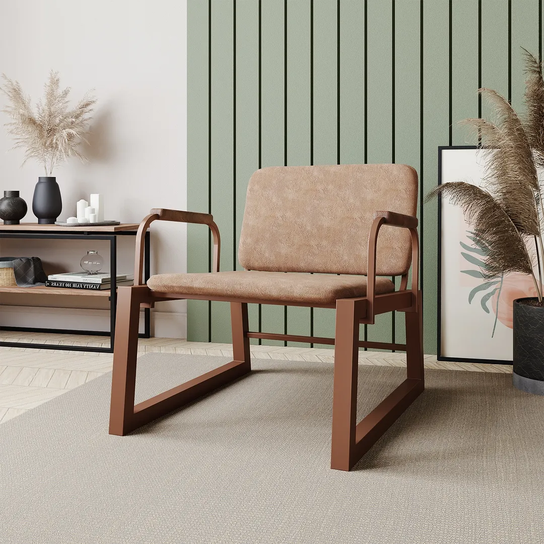 Whythe PU Leather Low Accent Chair 1.0 