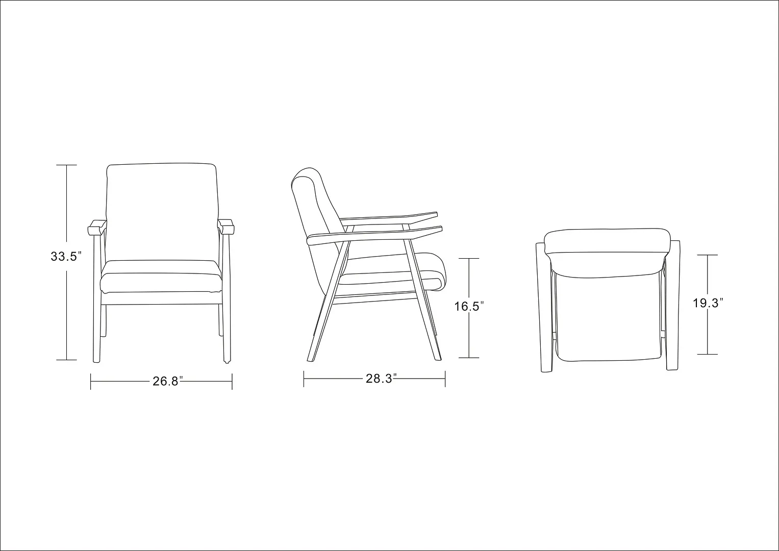 ArchDuke Faux Leather Accent Chair