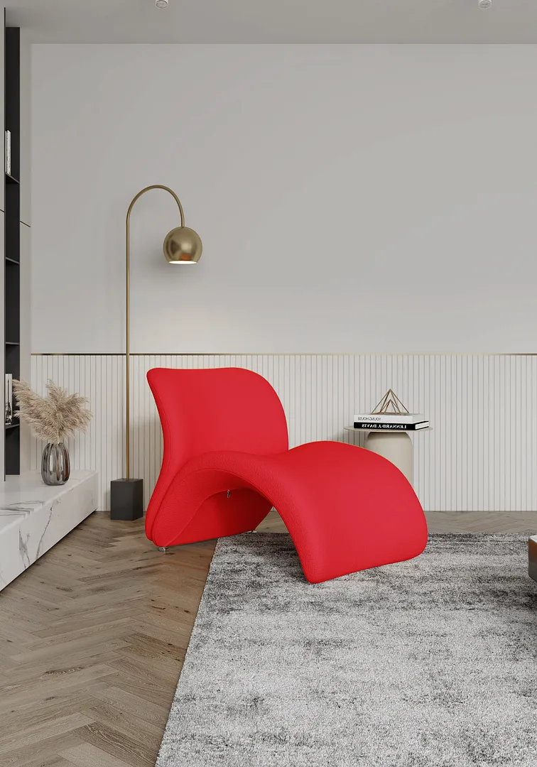 Rosebud Wool Blend Accent Chair