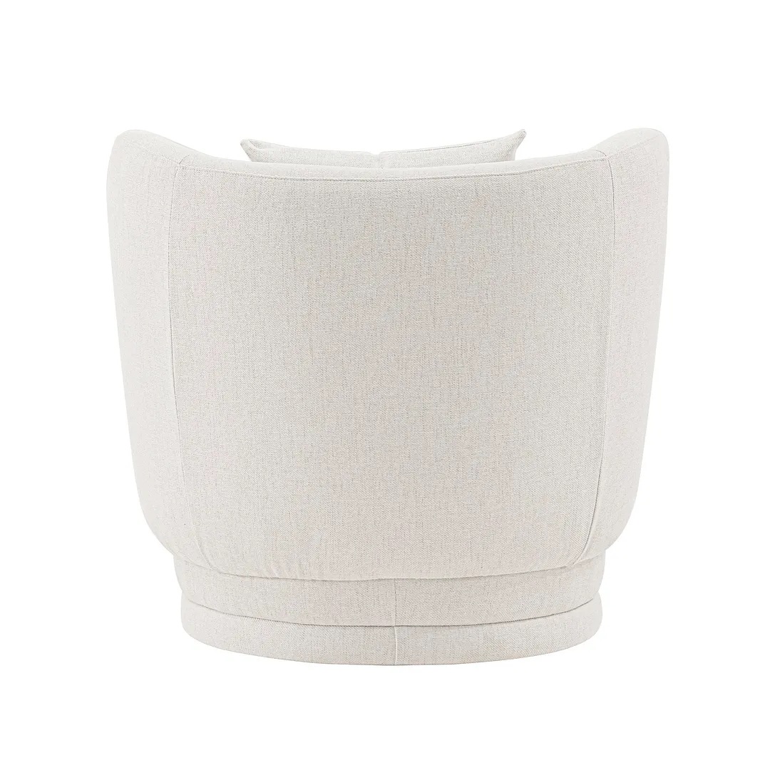 Siri Linen Weave Accent Chair w/Pillows 