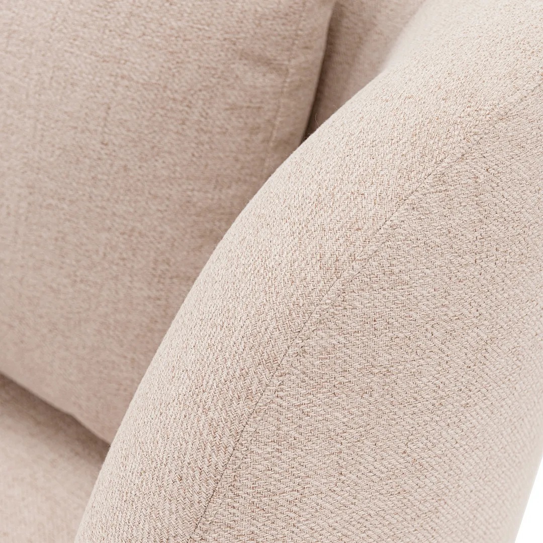 Siri Linen Weave Accent Chair w/Pillows 