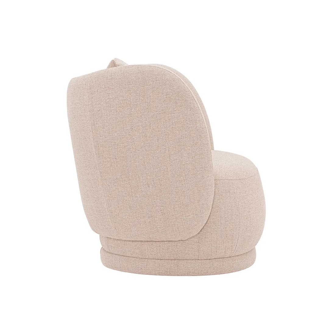 Siri Linen Weave Accent Chair w/Pillows 