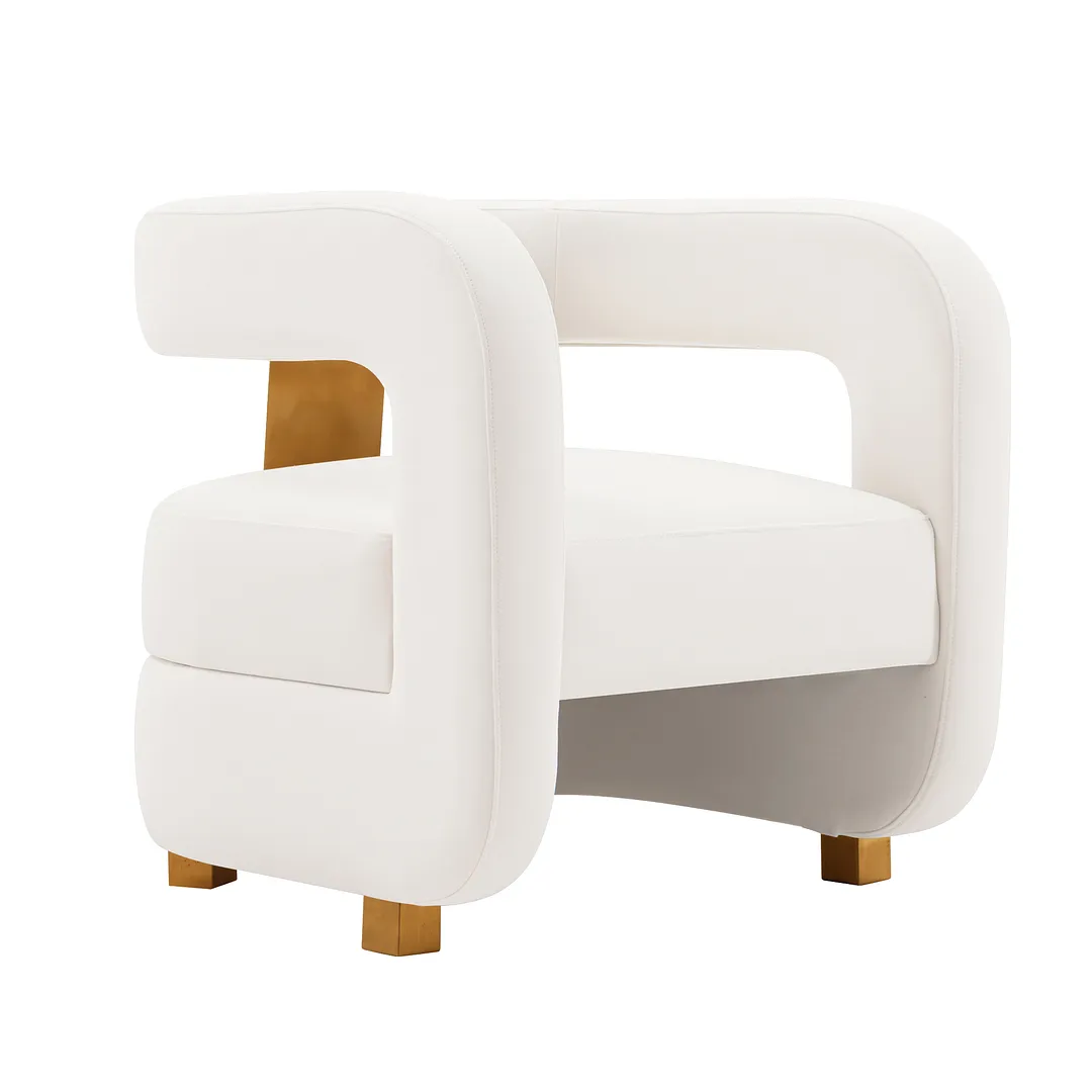 Amirah Velvet  Accent Chair 