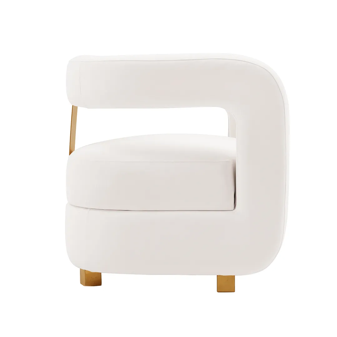 Amirah Velvet  Accent Chair 