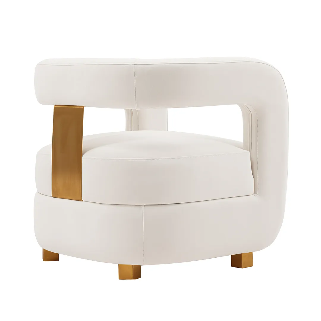 Amirah Velvet  Accent Chair 