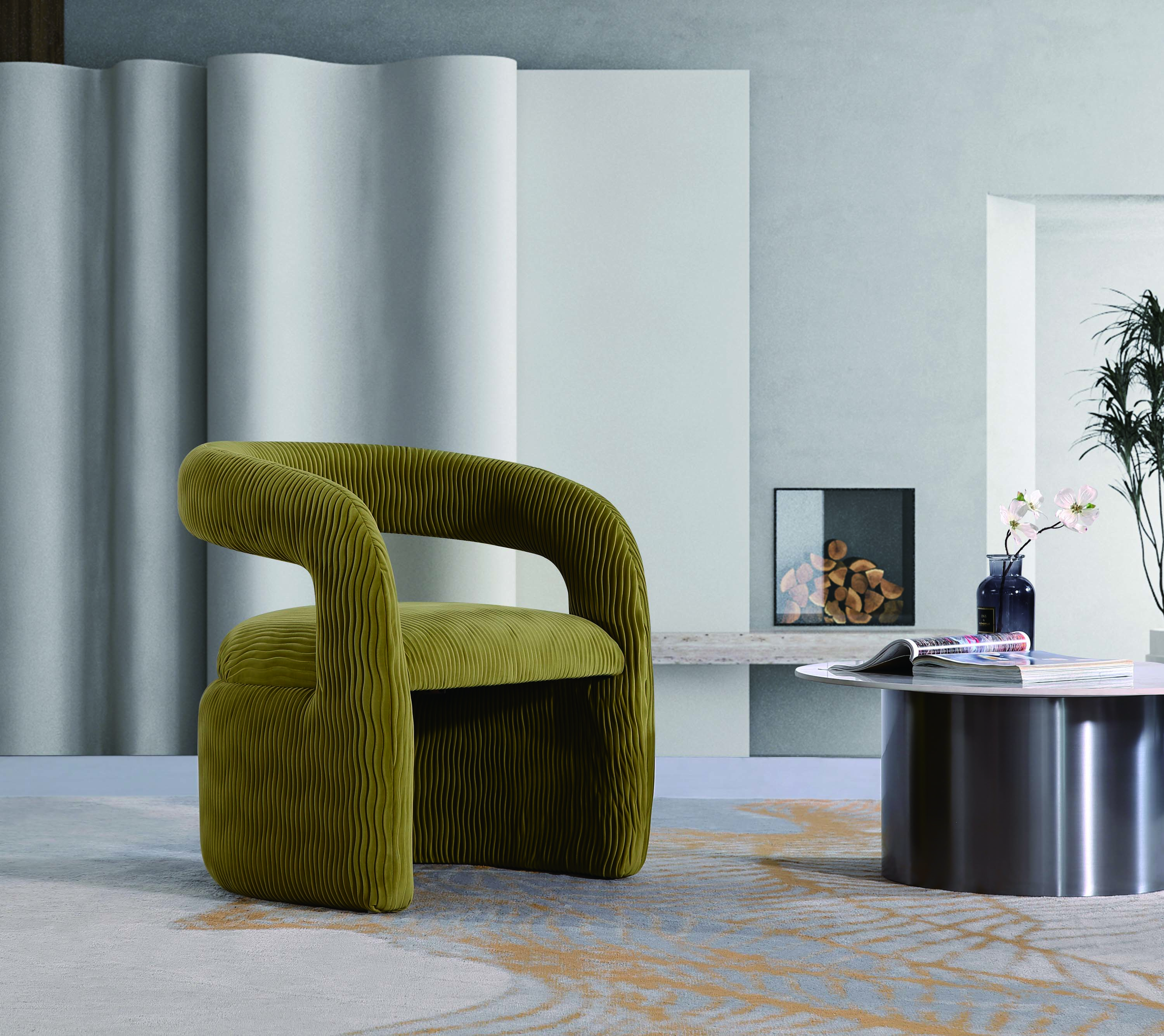 Corvette Velvet Dining Chair 