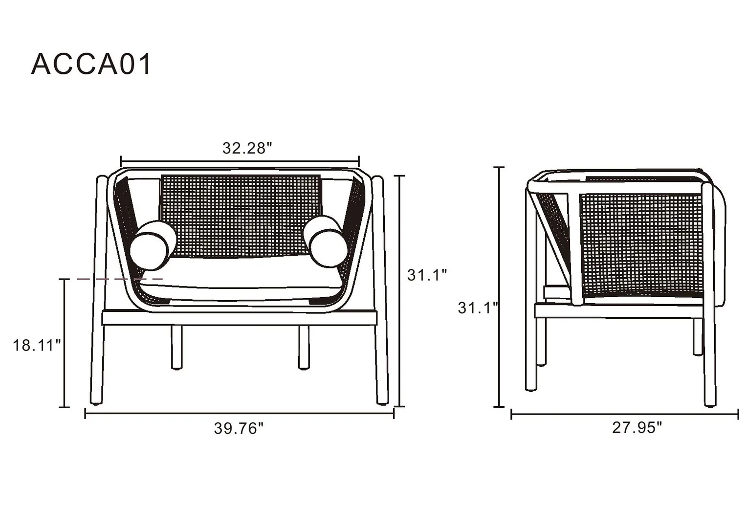 Versailles Accent Chair 