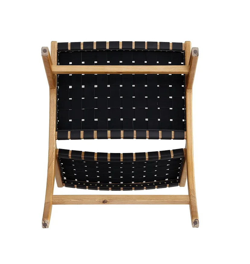 Manhattan Accent Chair, Black/Nature