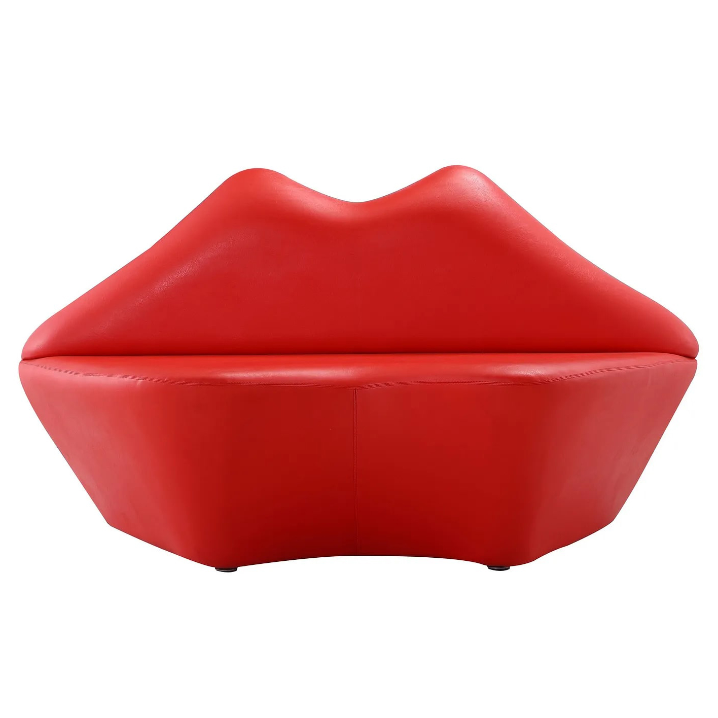 Kiss 61.8-inch Faux Leather 2-Seater Loveseat