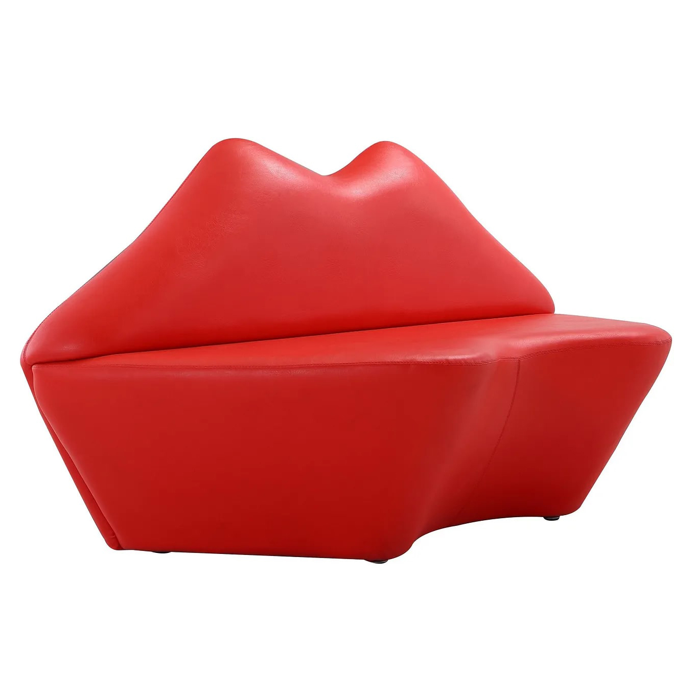Kiss 61.8-inch Faux Leather 2-Seater Loveseat