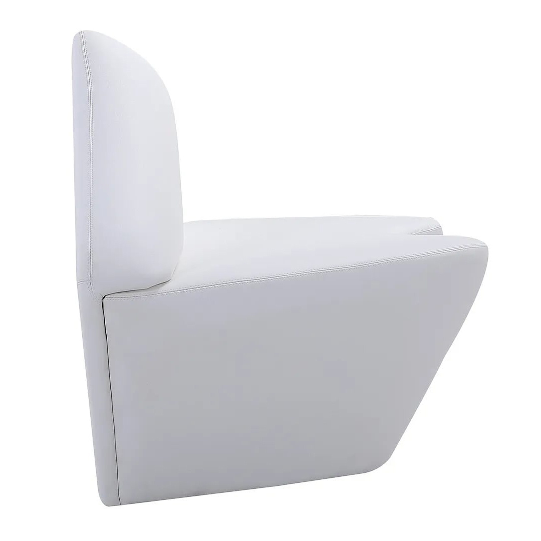 Manhattan Kiss 61.8" 2-Seater Loveseat, White