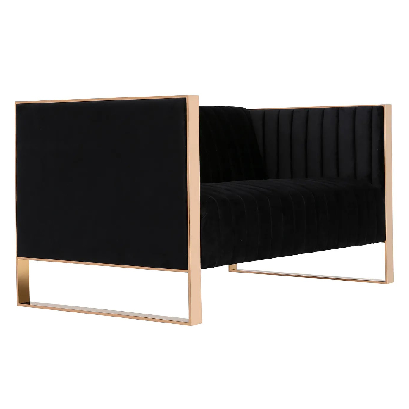 American style black fabric soft single cafe