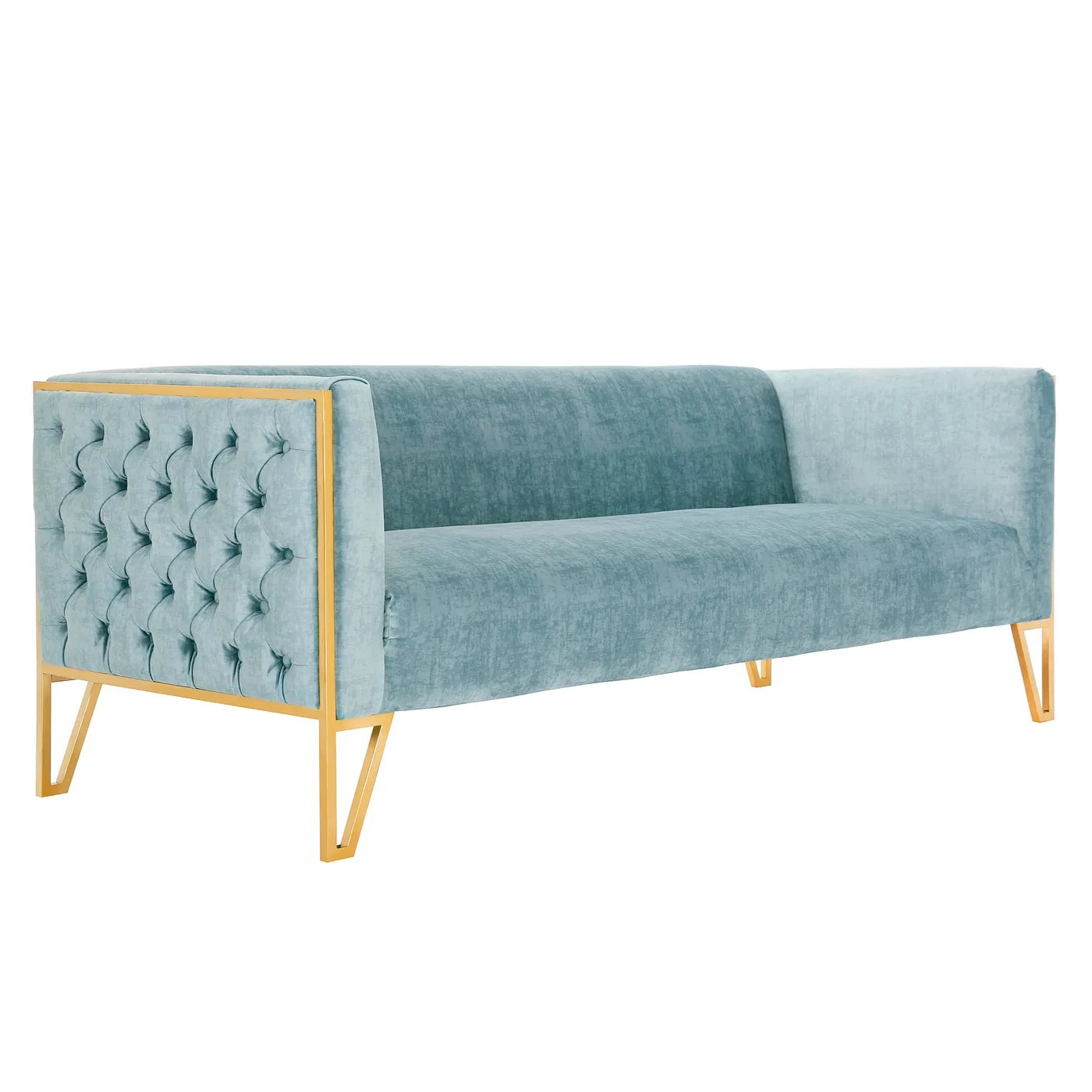 Vector 81.5-inch Velvet 3-Seat Sofa