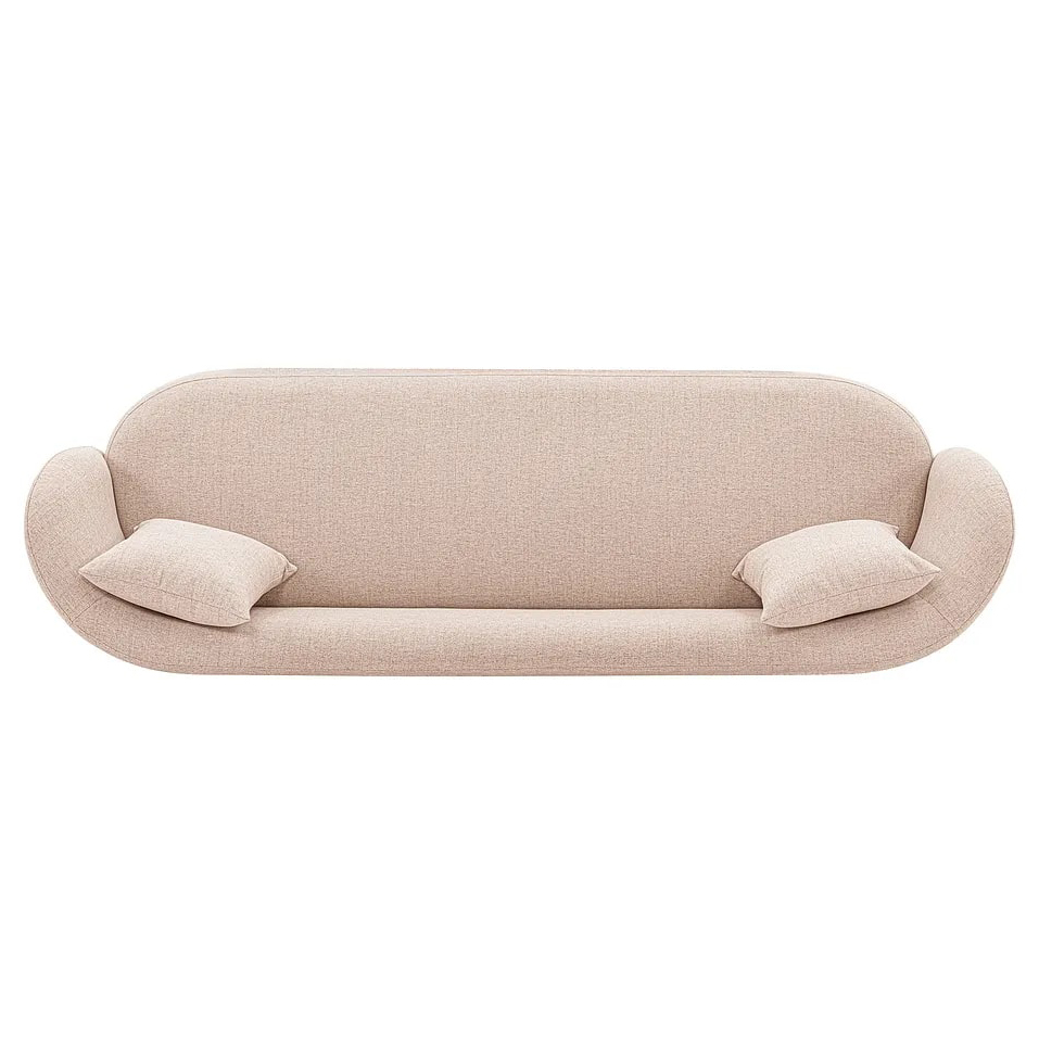 Siri Linen Weave 92.5-inch Sofa w/Pillows 