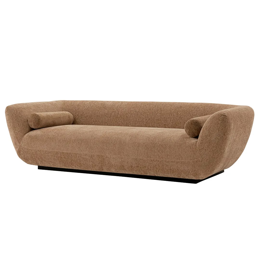 Ulka Chenille Sofa w/Pillows 