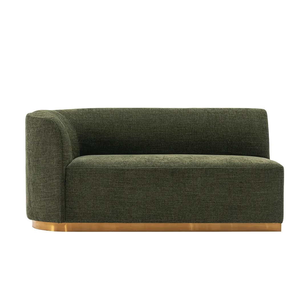 Daria Chenille Sofa Sectional w/Pillows 