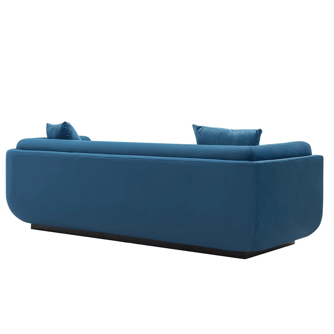 Edmonda Velvet Sofa w/Pillows 