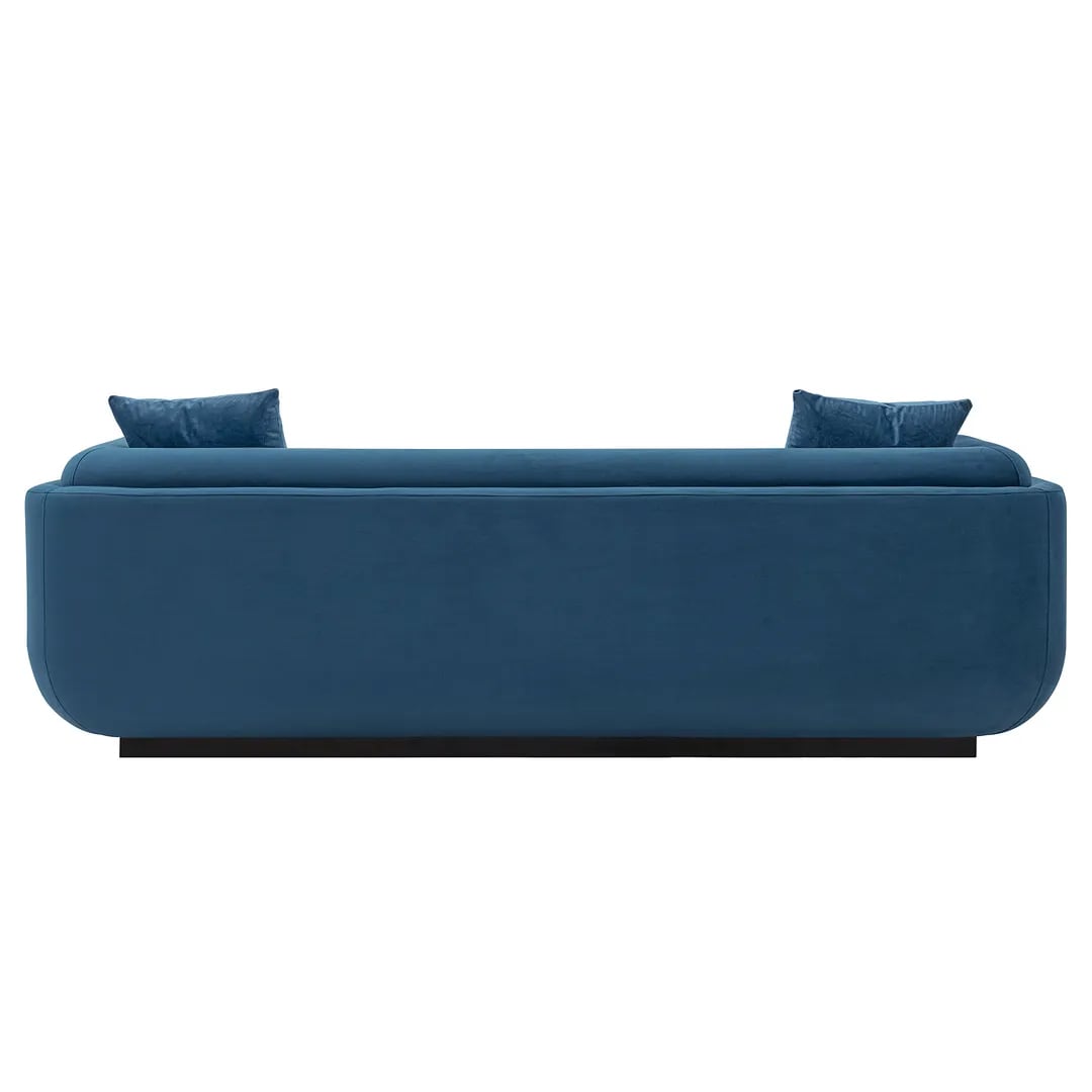 Edmonda Velvet Sofa w/Pillows 
