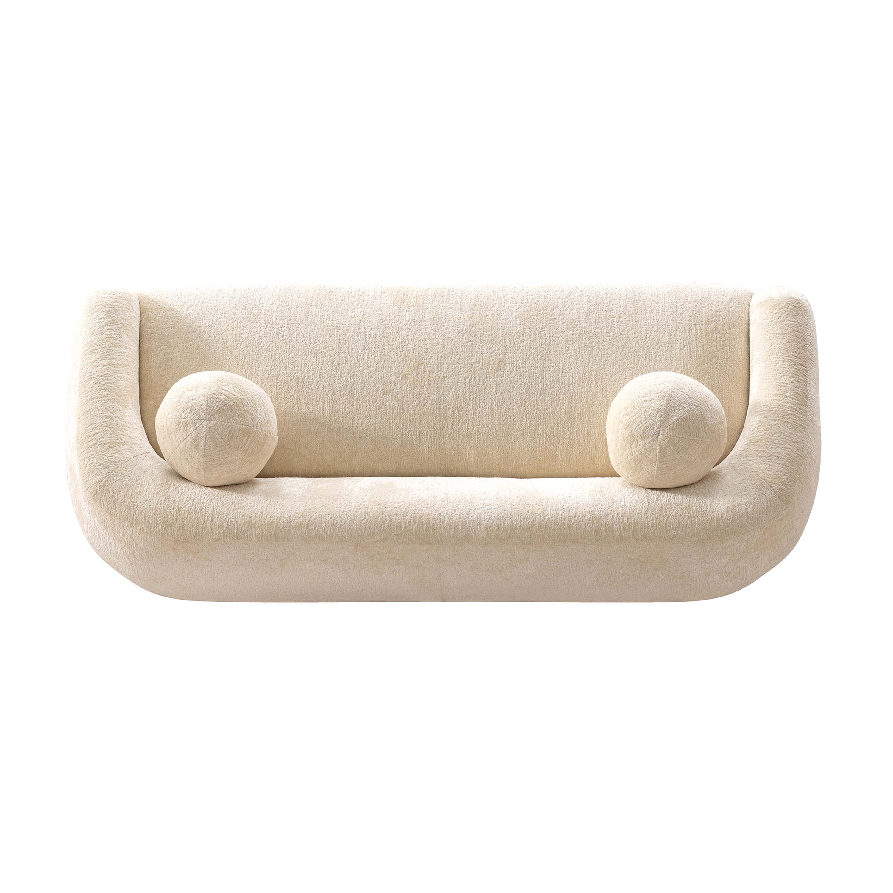 Tribeca Sofa and Accent Chairs with Solid Wood Frame in Cream 