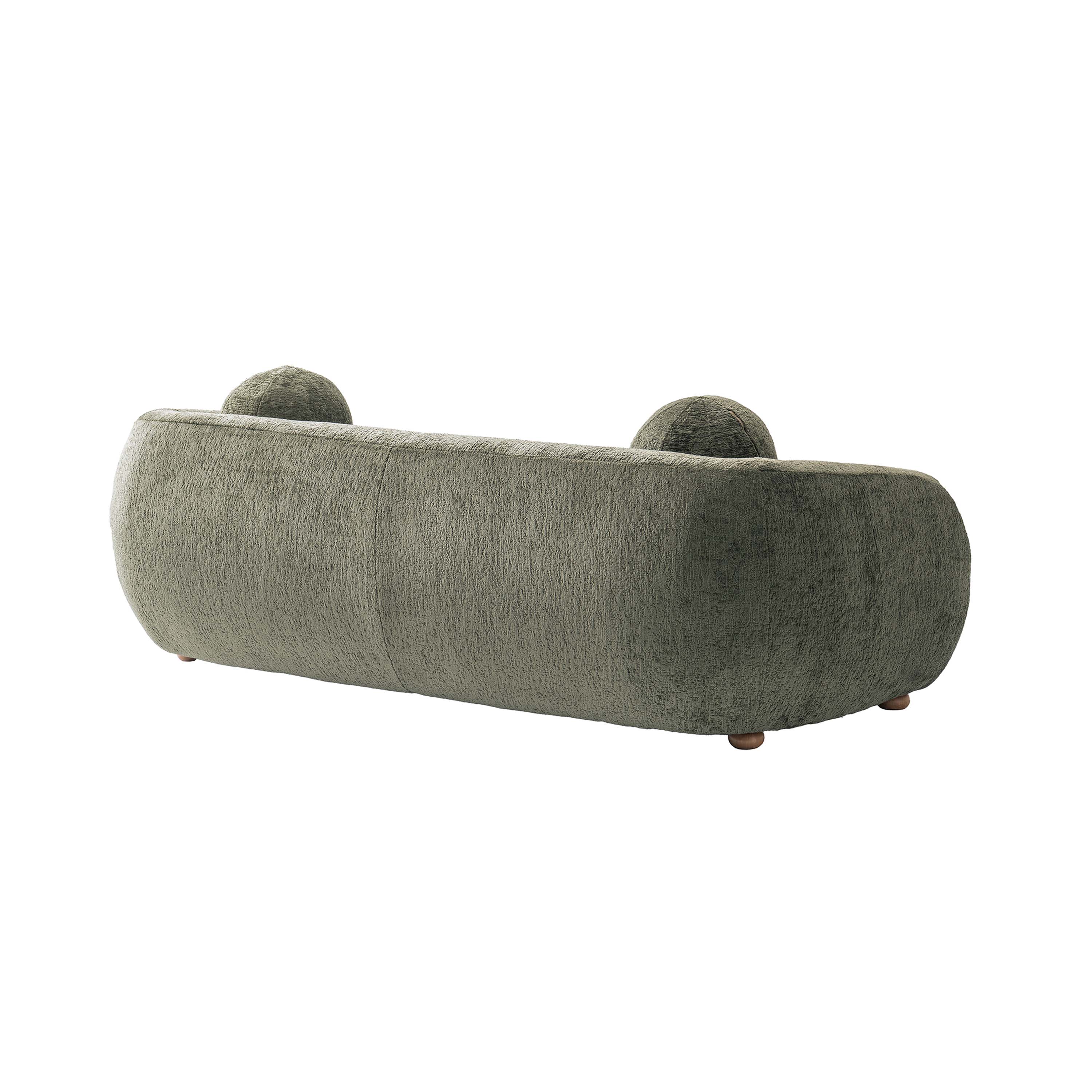 Brody White Boucle Fabric Sofa 3D model