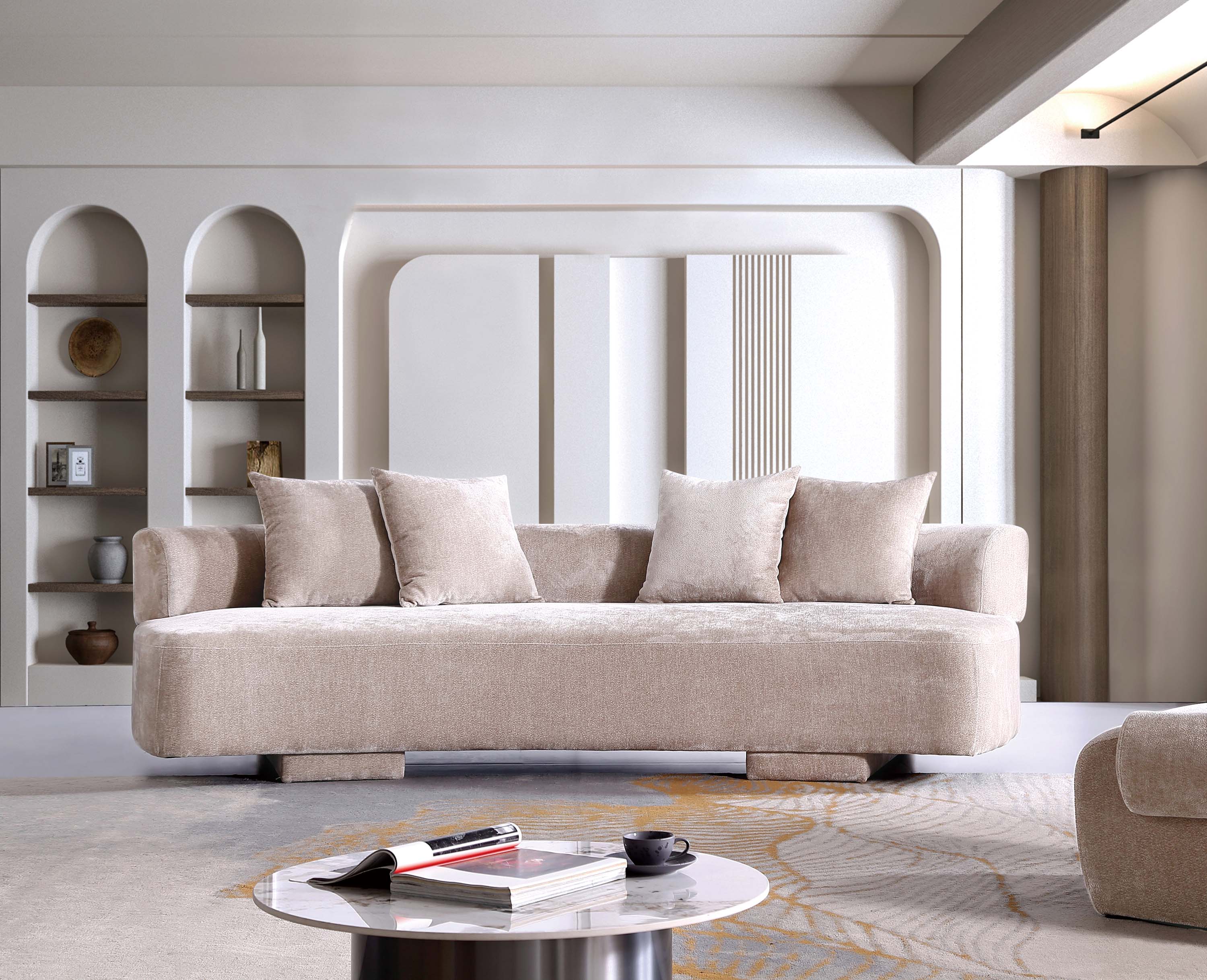 Verandah Chenille 112-inch XL Sofa 