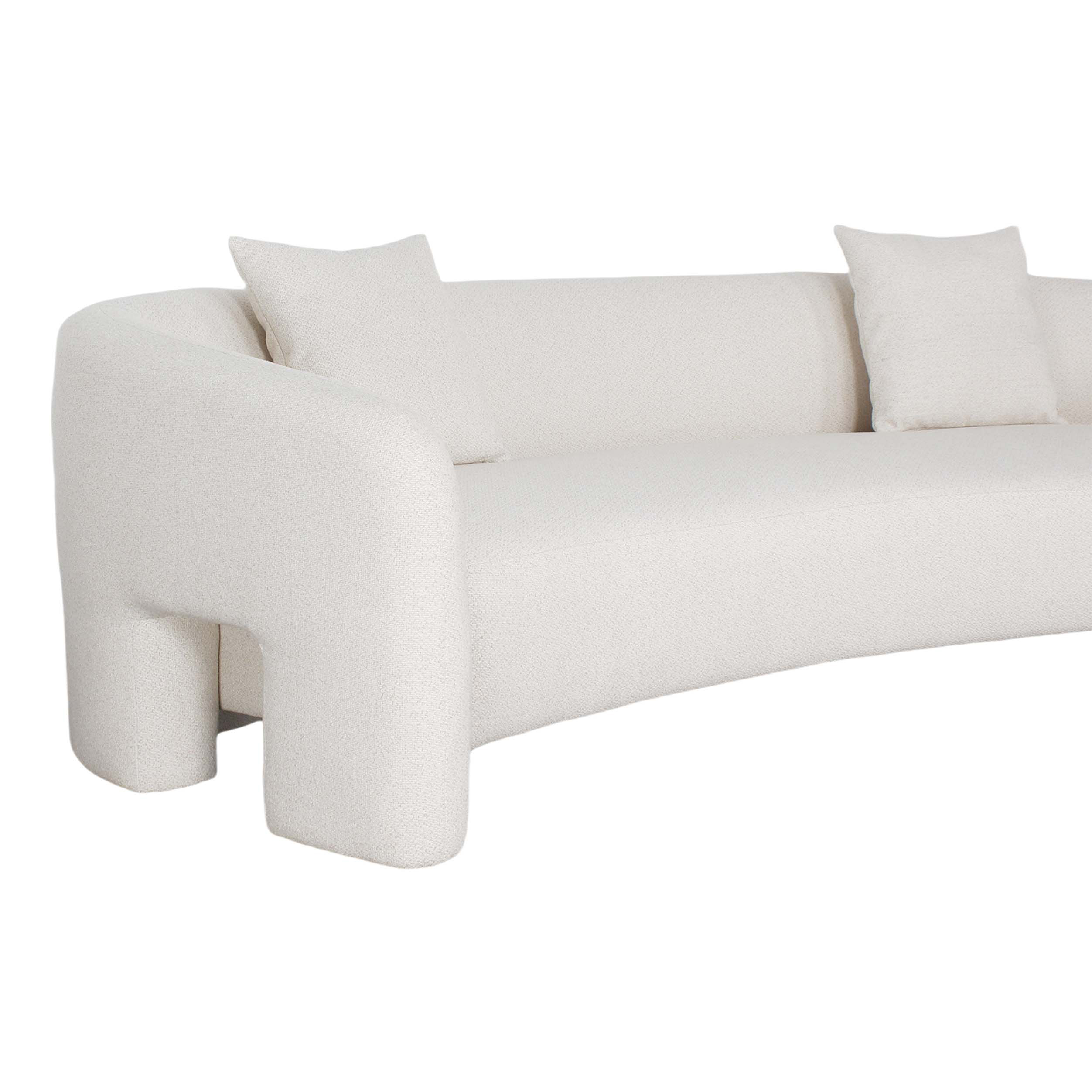Sylvia Tweed 103.5-inch Sofa w/Accent Pillows 